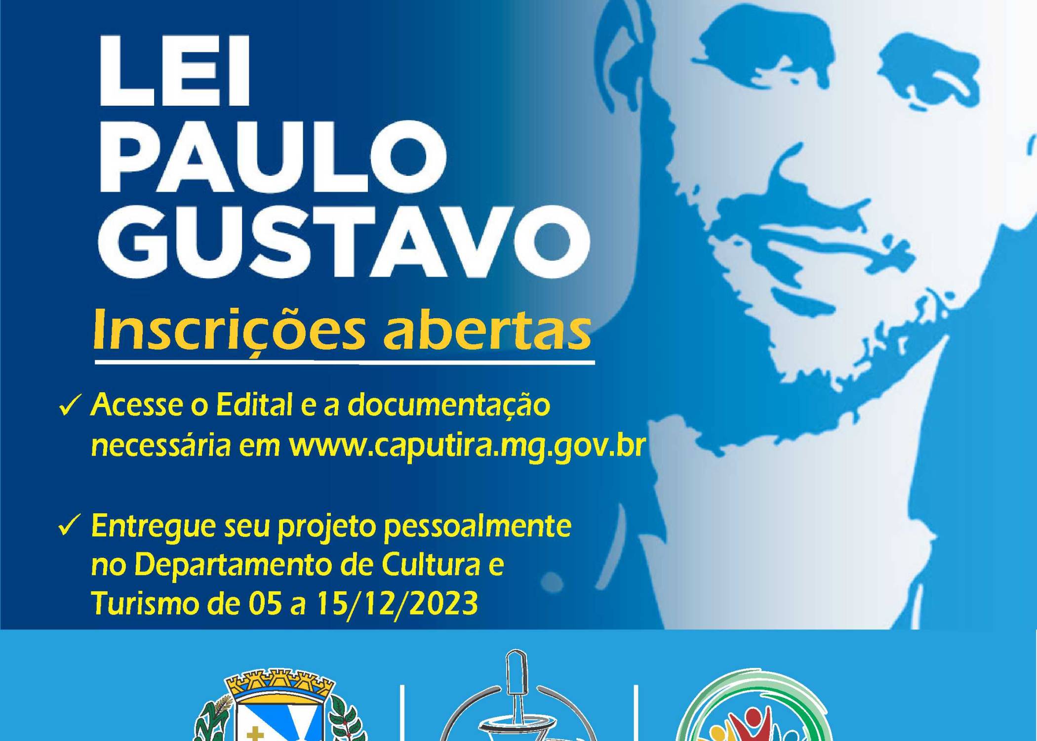 Inscrições abertas para propostas da Lei Paulo Gustavo